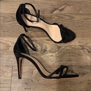 Schutz Rhana Heeled Sandal Black 9.5 strappy sandal heel